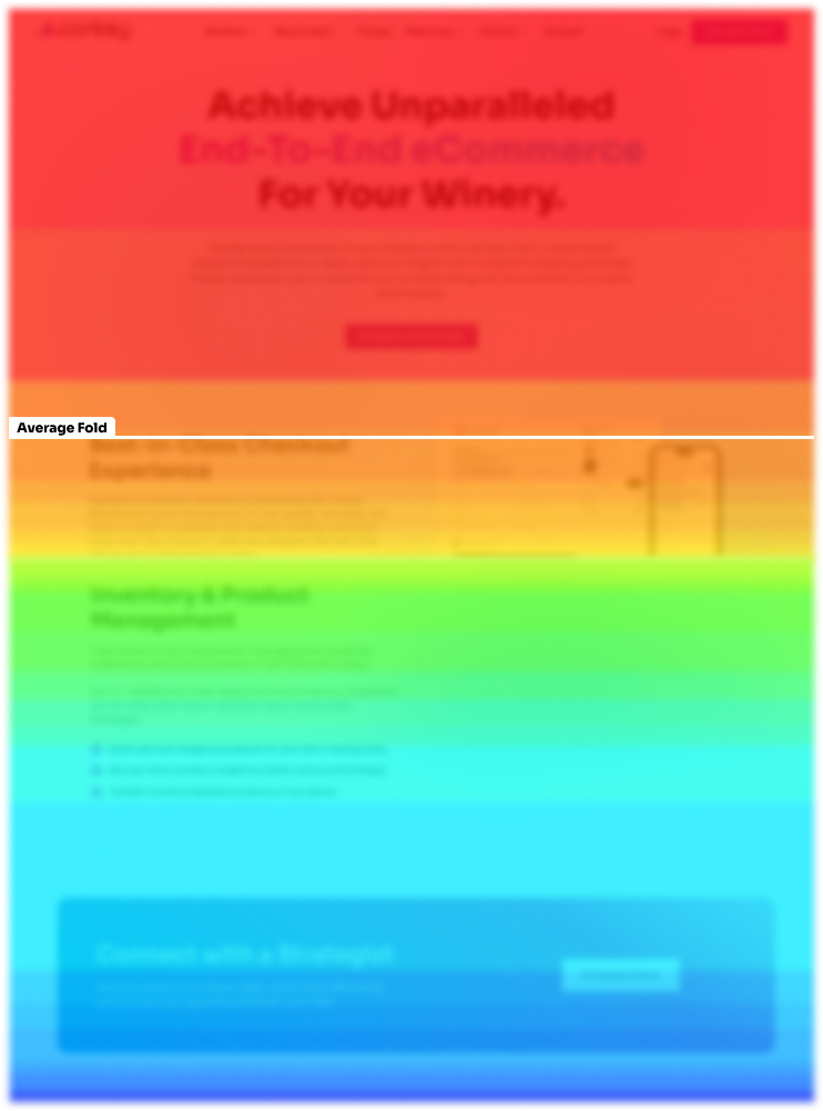 scroll depth heatmap example