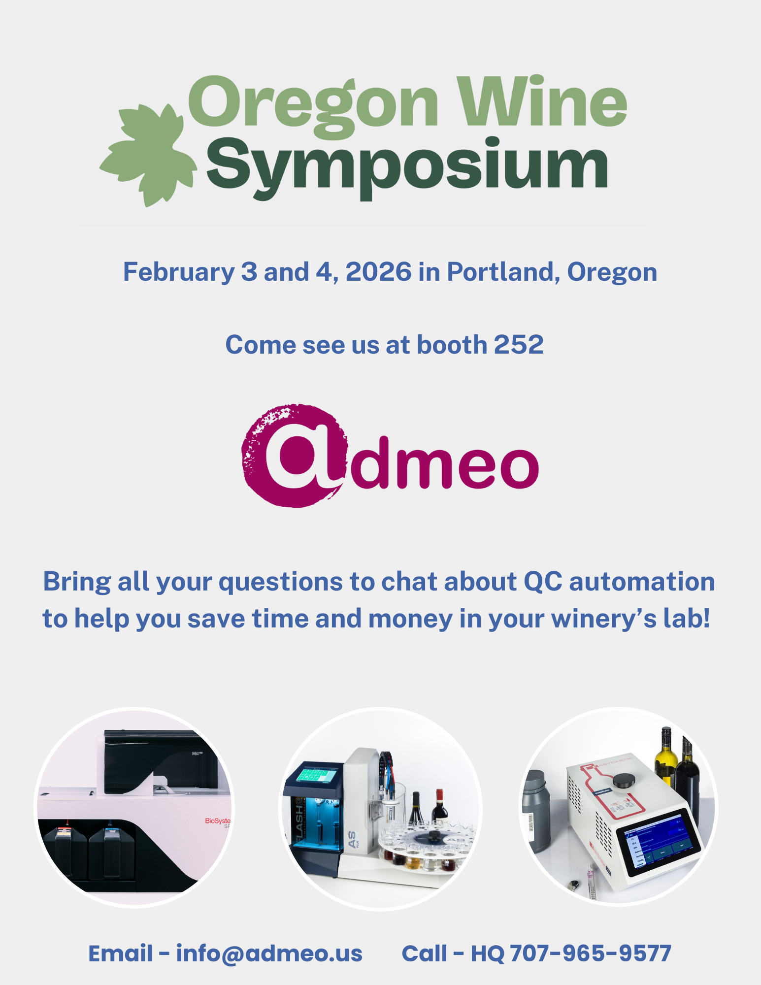 Quality Control at Oregon Wine Symposium